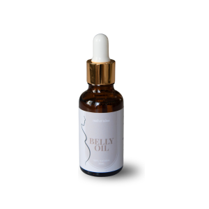 Belly oil to help prevent and lighten stretch marks in pregnant women